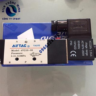 Van điện từ Airtac 4V210 - 08, Van khí nén, Van chia khí