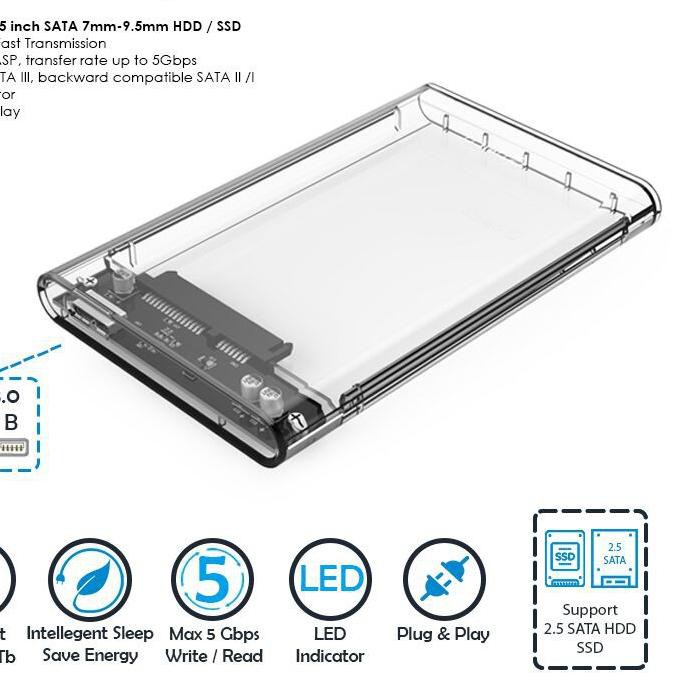 Ổ Cứng Trong Suốt ORICO 2139U3 2.5 inch Usb 3.0 6.6 | BigBuy360 - bigbuy360.vn