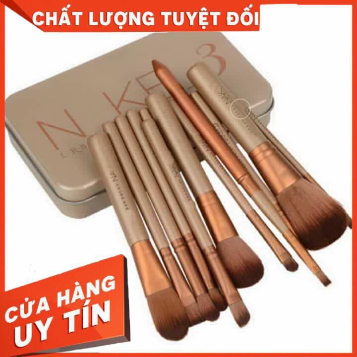 Bộ Sản Phẩm Trang Điểm Gồm 12 Cây Cọ NAKE 3