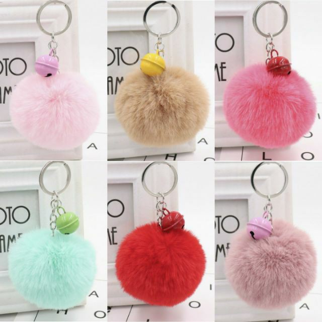 Móc khóa treo balo, túi - CỤC BÔNG