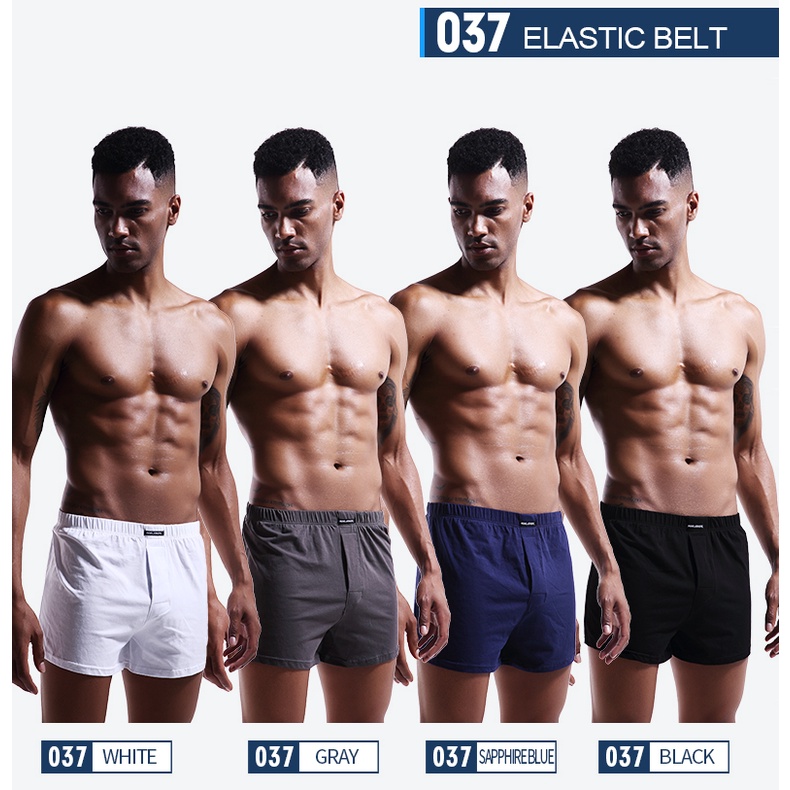 Quần Lót Boxer Thoáng Khí Dáng Rộng Hình Mũi Tên Chất Liệu Cotton Thoáng Khí Cho Nam 037