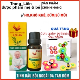 Tinh dầu ho khò khè dạng bôi an toàn hiệu quả nhanh cho bé Lợi An