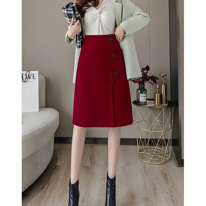 Chân váy chữ A có cúc C89 | BigBuy360 - bigbuy360.vn