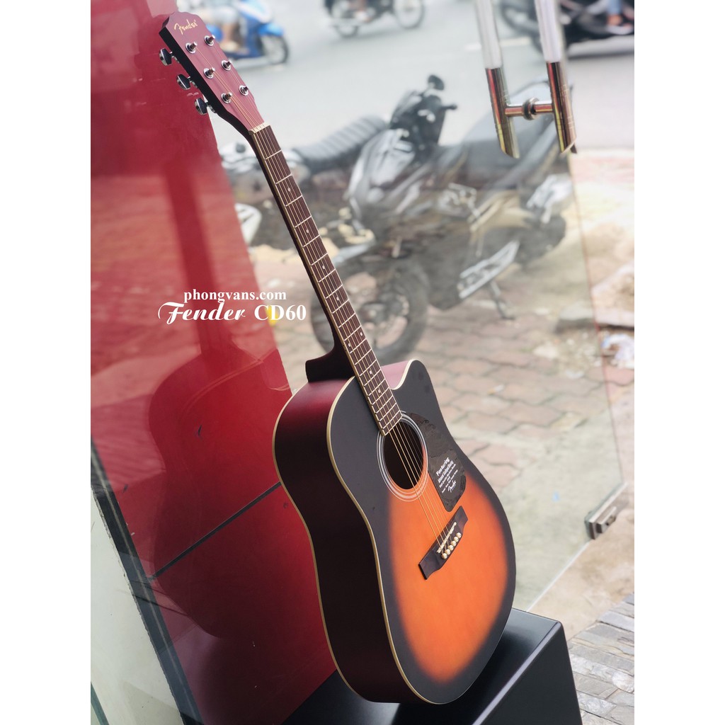 Đàn guitar acoustic Fender CD60 màu hoàng hôn [TẶNG KÈM FULL PHỤ KIỆN]