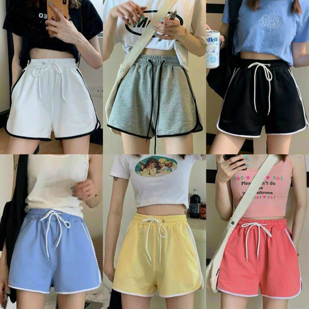 Quần short nữ thể thao thun da cá năng động T2