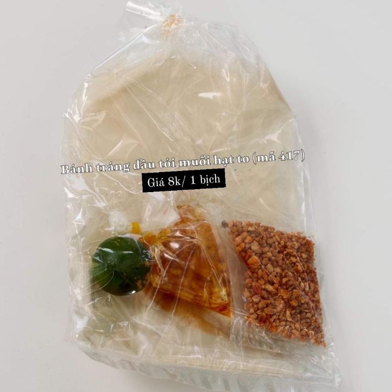 [PRE-ORDER] Bánh tráng dầu tỏi muối