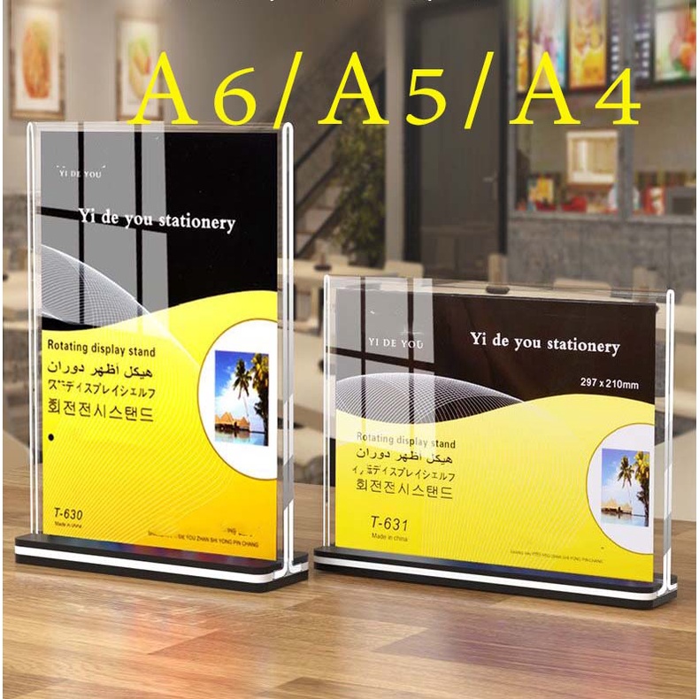 Bảng chữ T Acrylic A4 A5 A6 Bàn ngang dọc A4 A5 A6 Factory