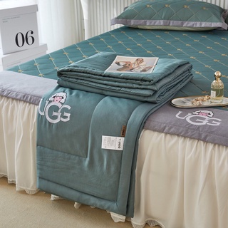 Chăn Lụa Tencel UGG Màu Trơn Luna Bedding Chăn Hè Mát Mịn