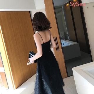 Đầm Lụa Dây Hở Lưng Quyến Rũ