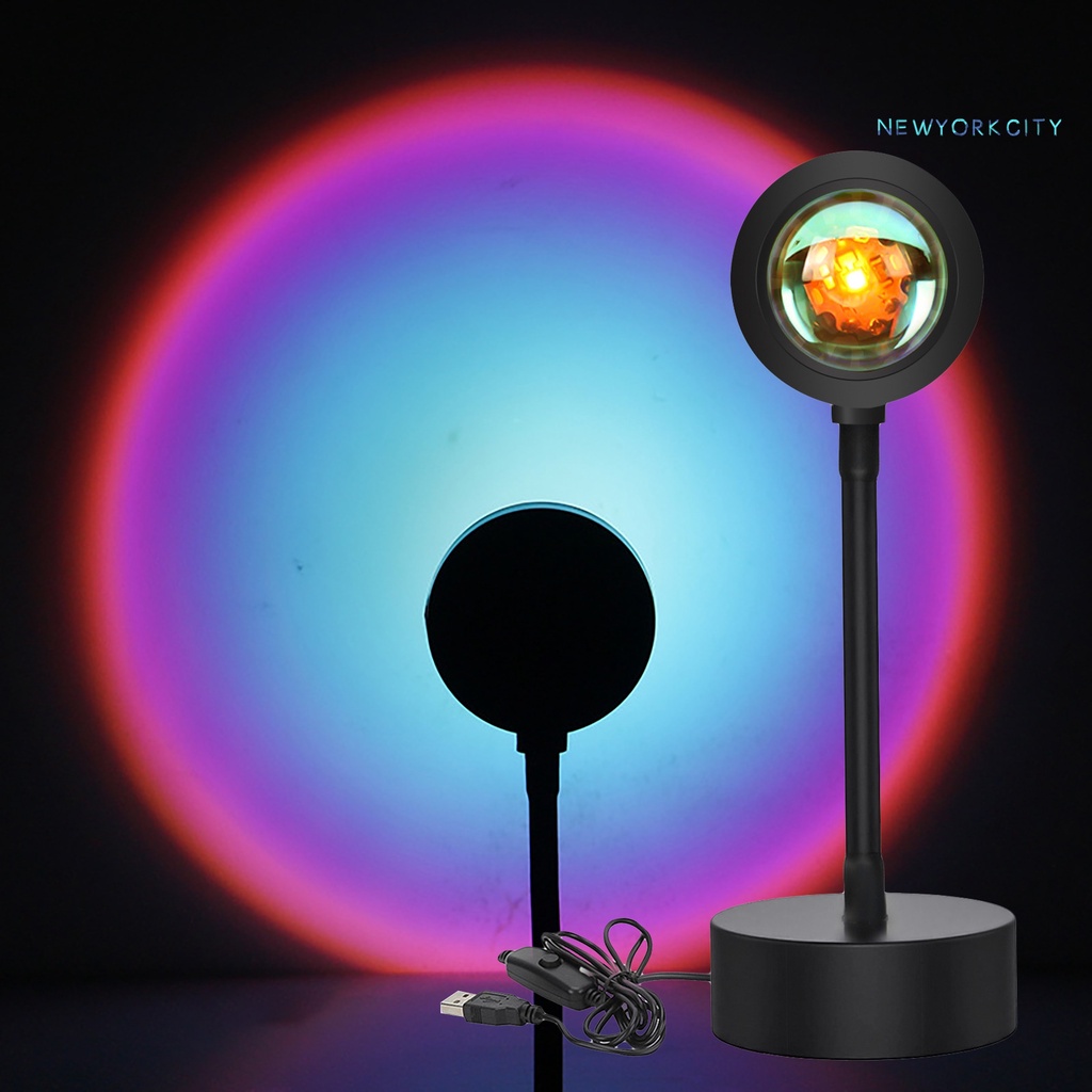 Đèn LED USB Chiếu Hoàng Hôn Lãng Mạn Trang Trí Phòng Ngủ