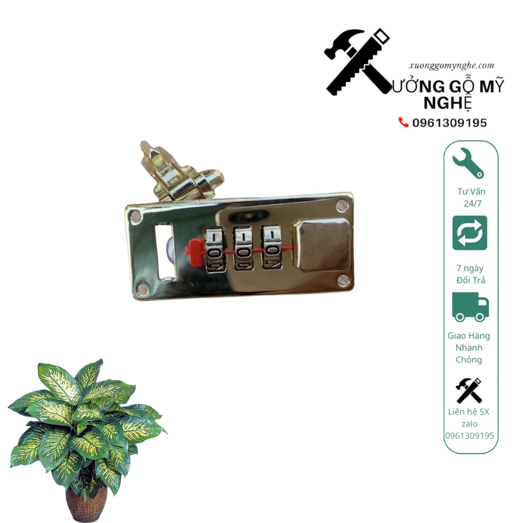 Bộ Khoá Mã Số Kèm Ốc Tự Chỉnh sửa Dễ Dàng Lắp