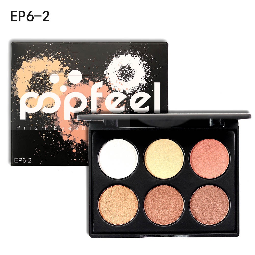 (Hàng Mới Về) Bảng Phấn Mắt 6 Màu Lấp Lánh Nhung Mịn Không Thấm Nước | BigBuy360 - bigbuy360.vn