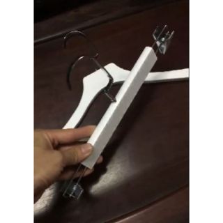 Combo 30 móc kẹp gỗ inox sơn trắng
