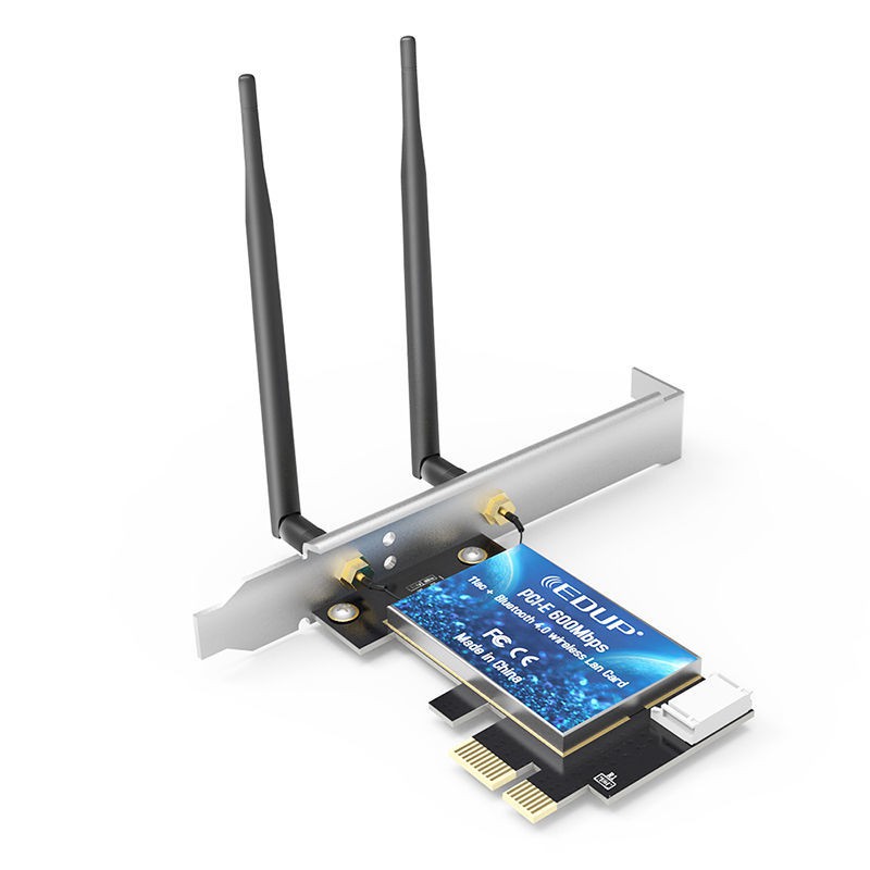 EDUP 5G băng tần kép PCI-E tích hợp sẵn card mạng không dây độc lập máy tính để bàn Bộ thu wifi Bluetooth 4.0CB