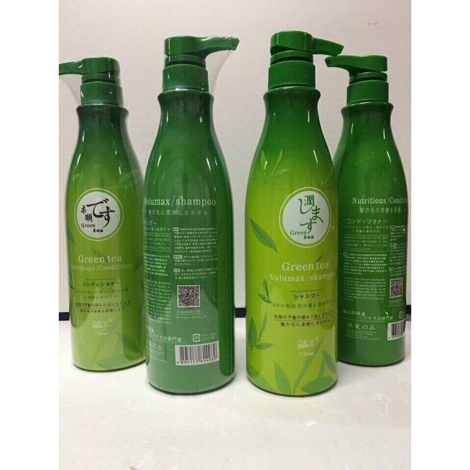 Dầu gội xả trà xanh Green tea 750ml x 2 - Chính Hãng