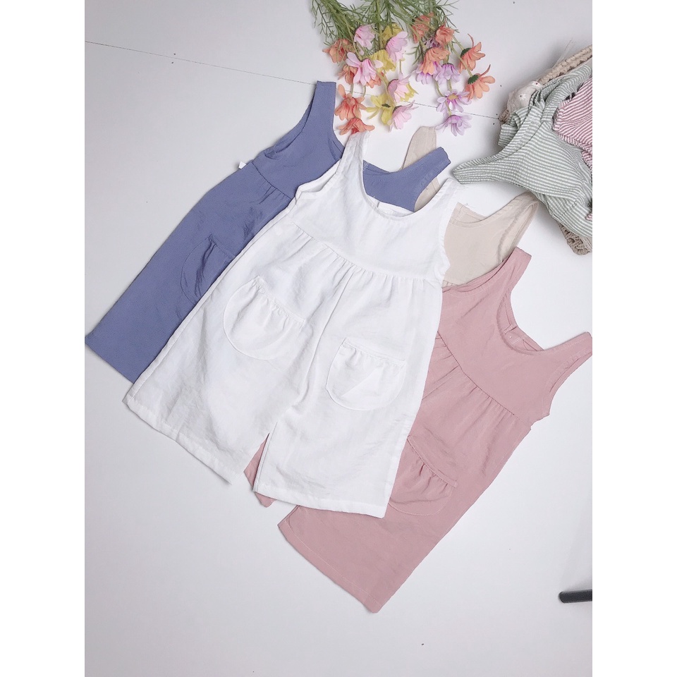 Jumpsuit sát nách cho bé gái