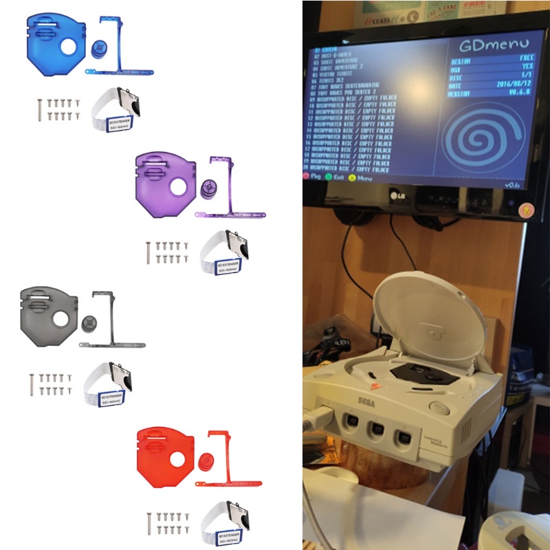 Bộ Điều Khiển Thẻ Nhớ SD Trong Suốt Cho Dreamcast