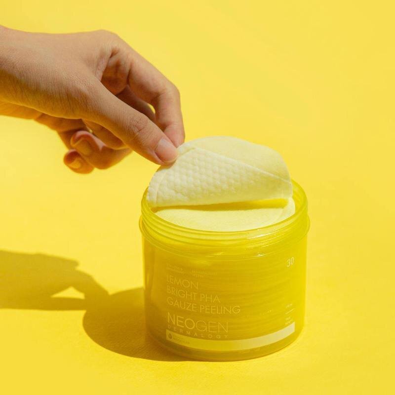Pad Tẩy Da Chết Neogen Dermalogy Chanh PHA 30 Miếng Lemon Bright Pha Gauze Peeling 190ml (30 Pads)