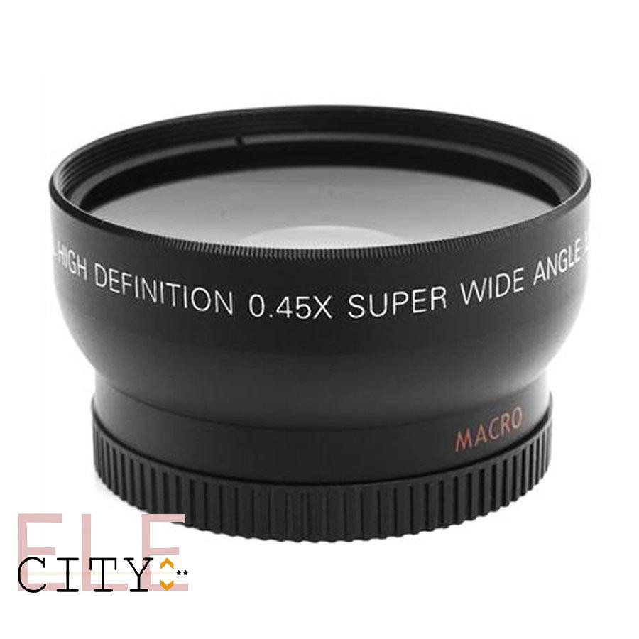 111ele} 52MM 0.45 x Wide Angle Macro Lens for Nikon D3200 D3100 D5200 D5100