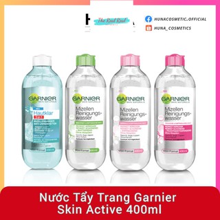 [Mã giảm giá mỹ phẩm chính hãng] ( AUTH- PHÁP) Nước Tẩy Trang Garnier Skin Active 400ml