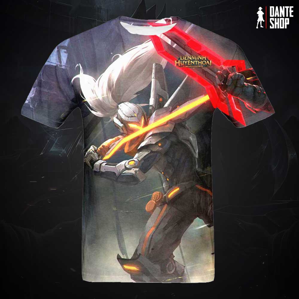 Áo Liên Minh Huyền Thoại - In 3D - Siêu Phẩm Yasuo, Zed, Master Yi, Jhin - Chuyên áo lmht, Liên Quân