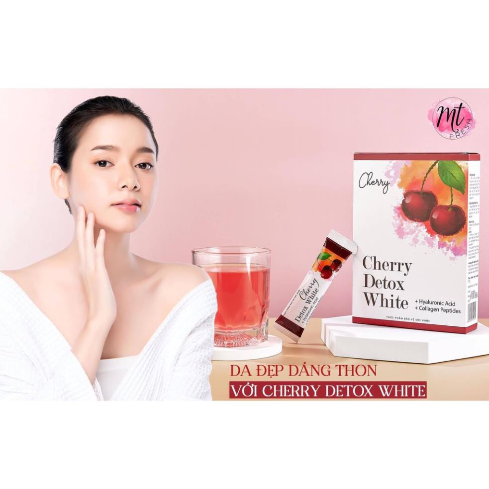 Cherry Detox WHITE Giữ Dáng Đẹp Da giảm lão hóa, bổ sung collagen. | Thế Giới Skin Care