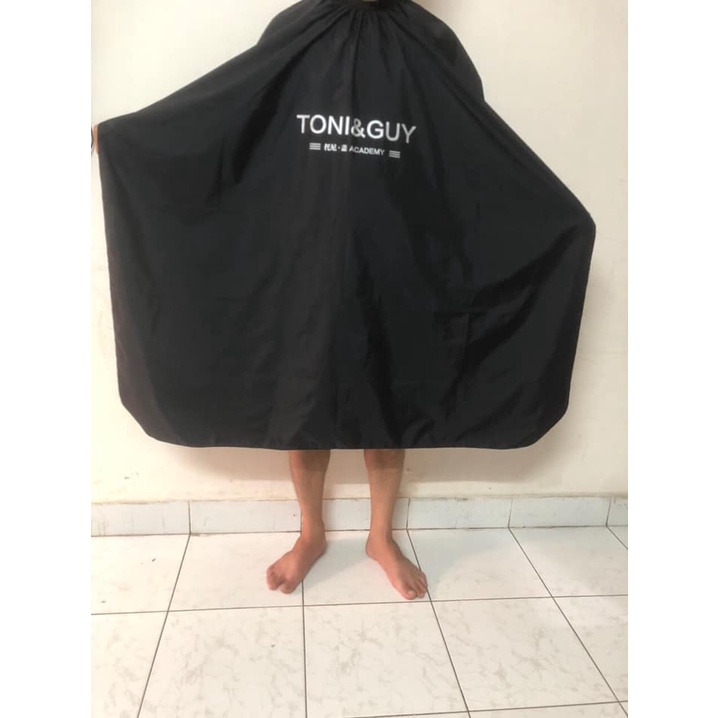Áo choàng cắt tócTony &Guy có chun ở cổ co giãn, khăn choàng cắt tóc dùng cho gia đình và salon