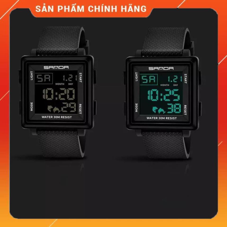 Hàng Cao Cấp -  Đồng hồ chính hãng SANDA 100% đếm thời gian cho nam có dây đeo resin kèm hộp - lỗi 1 đổi 1 | BigBuy360 - bigbuy360.vn
