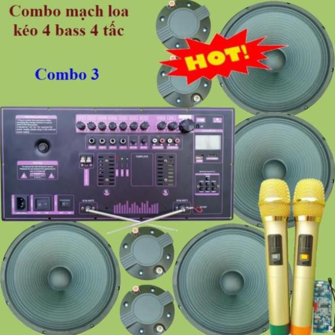 Mạch loa kéo Reverb chống hú bass đôi 40 2 cặp