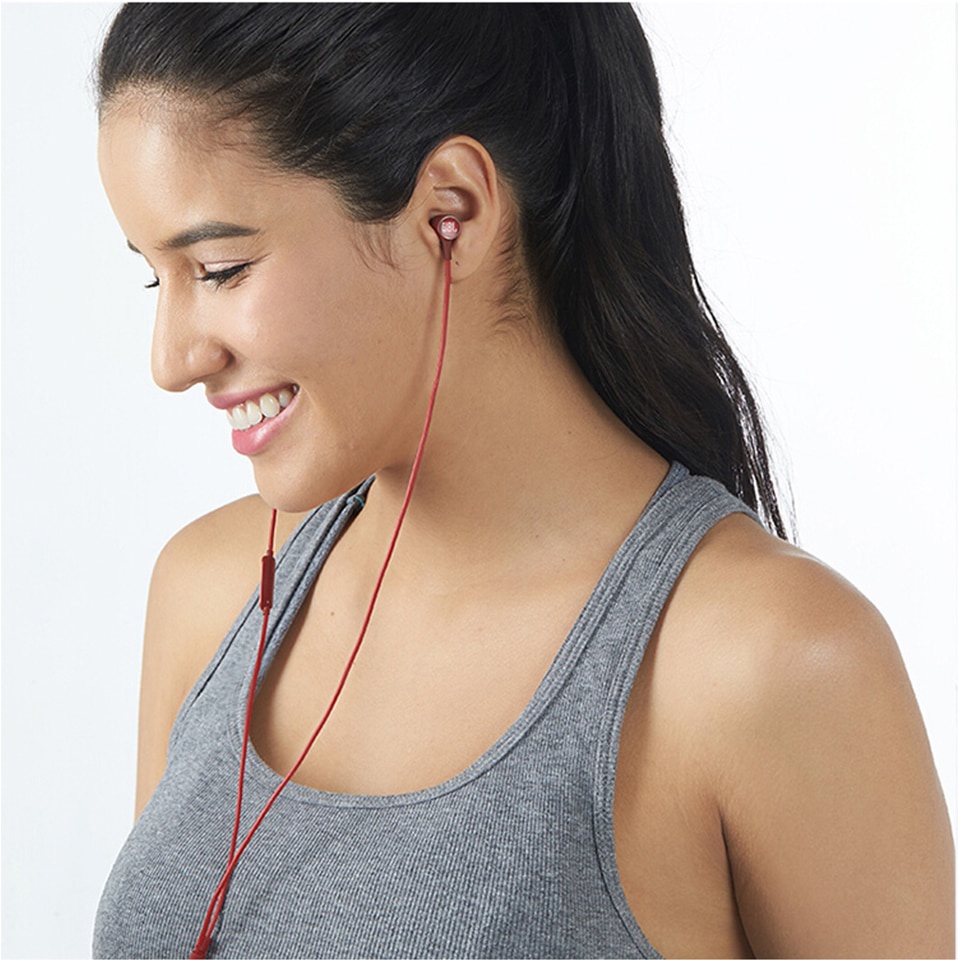 JBL Live100 Signature Sound Tai nghe trong tai 3.5mm Jack Tai nghe chơi game thể thao có dây Harman Stereo Tai nghe Bass sâu với Microphone