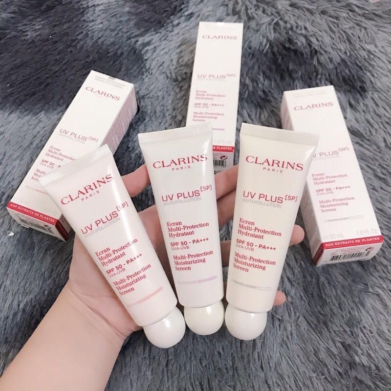 [ Bản New 2021] Kem chống nắng CLARINS UV PLUS (5P) Rose/Lavender/Translucent