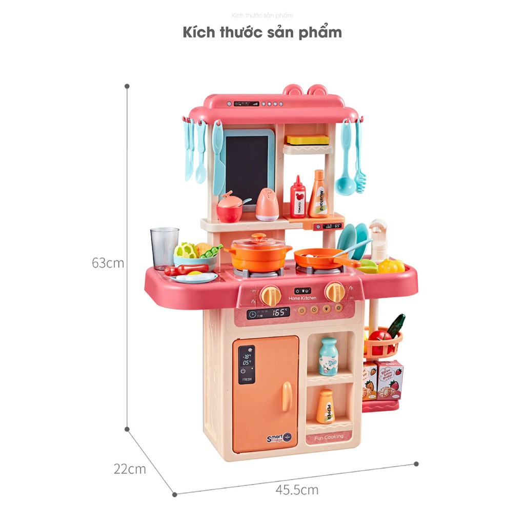 [Mã BMBAU50 giảm 10% đơn 99k] Đồ chơi nấu ăn cho bé dụng cụ nhà bếp Toyshouse 008919 Bộ 24 chi tiết