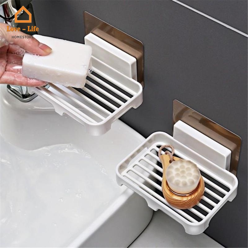 Giá Đỡ Đựng Xà Phòng Ráo Nước Mạnh Không Để Lại Dấu Vết