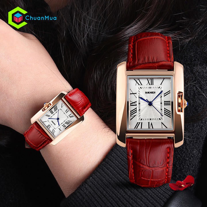 Đồng hồ Nữ Dây Da SKMEI 1085 Chống Nước 3ATM Mặt 30mm - DHA403 SK1085 | BigBuy360 - bigbuy360.vn