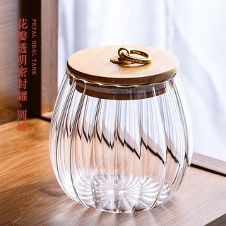 Hũ thủy tinh đựng trà nắp gỗ