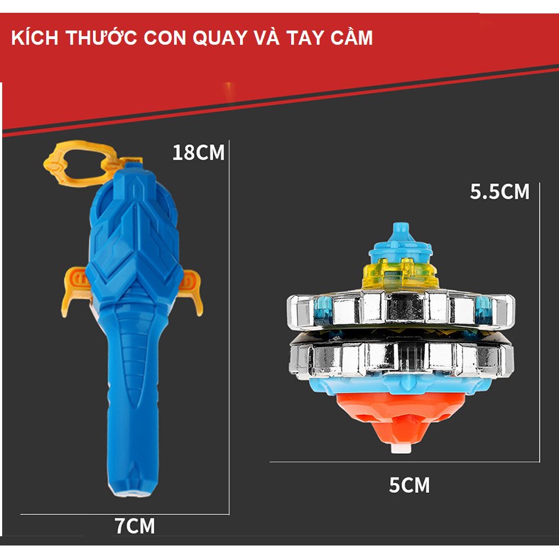 Đồ chơi con quay Đại chiến vô cực Infinity Nado 5 bằng hợp kim nhựa cao cấp