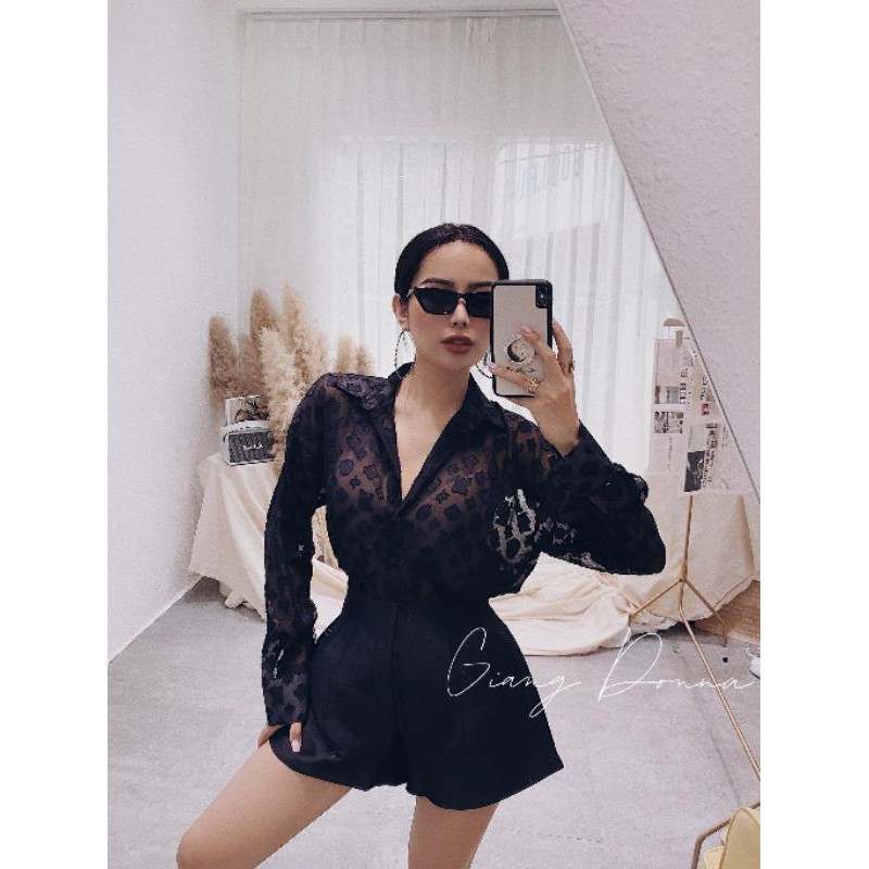 ÁO SƠ MI VOAN CHẤM 3 MÀU XINH XẮN