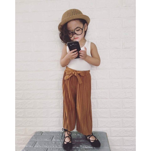 Set áo ba lỗ + quần ống rộng