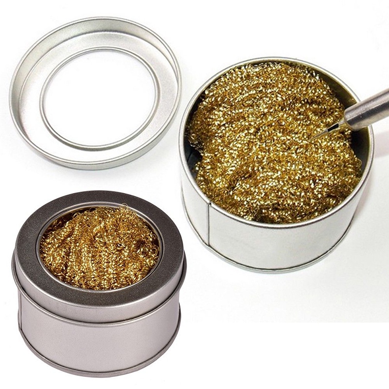 (Hàng Có Sẵn) Bàn Chải Làm Sạch Đầu Sắt Với Dây Thép