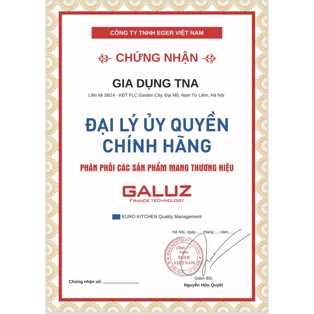 Nồi chiên không dầu Galuz GLA-616, 5.2L 1800w, nướng gà vịt 2.5kg nguyên con, tặng bình xịt dầu