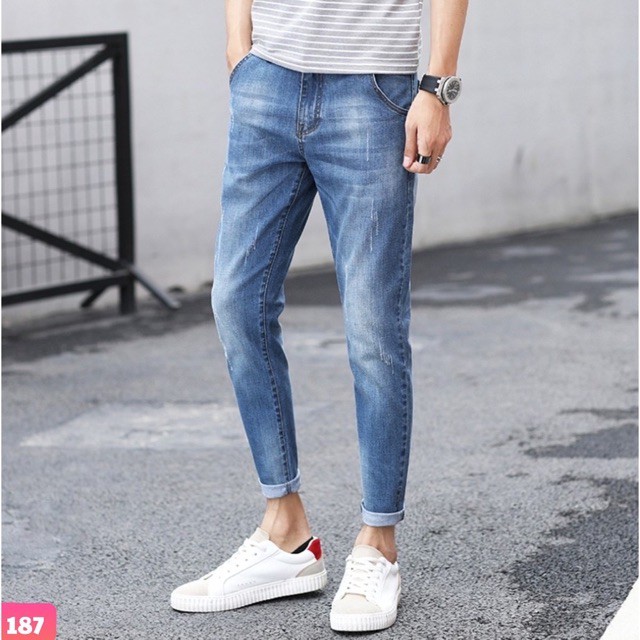 HÀNG NHẬP KHẨU -  quần jean nam xanh xám bạc nhiều màu thời trang cao cấp - Hàng Nhập Khẩu
