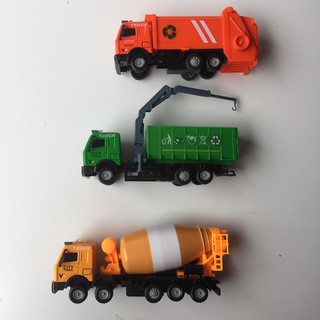 Combo 3 xe sắt công trình, cứu hỏa