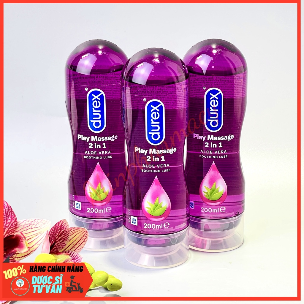 Gel bôi trơn DUREX Play Massage 2in1 Chính hãng (200ml) - Minpharmacy