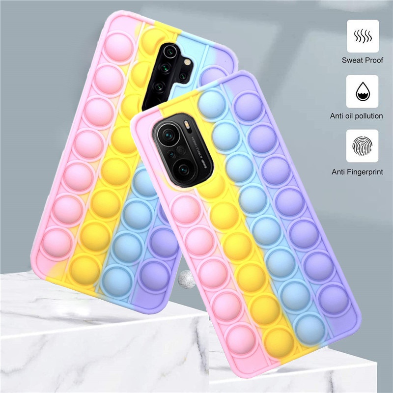 Ốp Điện Thoại Silicon Mềm Hình Cầu Vồng Cho e 10 9 8 7 K40 K20 Pro 9s 9C 9A 9 9T Mi 10T 11 10 9T Pro 9 8 A3 10T Lite CC9