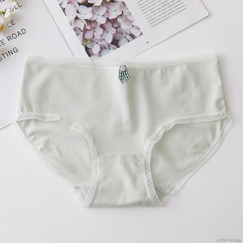 Japanese Style Lace Bowknot Comfortable Mid Waist Seamless Panties | BigBuy360 - bigbuy360.vn