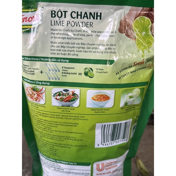 Bột chanh dùng cho nấu ăn, pha chế, bột chanh Knorr 400g