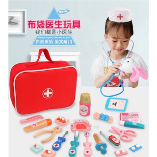 Bộ 20 Món Đồ Chơi Bác Sĩ Nha Sĩ Bằng Gỗ Dành Cho Trẻ