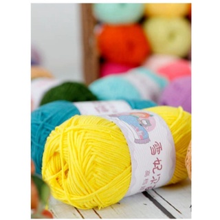 [MS1-48/ 40gram-BabyYarn/ 4 sợi] - Len móc sợi baby yarn - Móc Thú - Phụ Kiện Tóc siêu đẹp