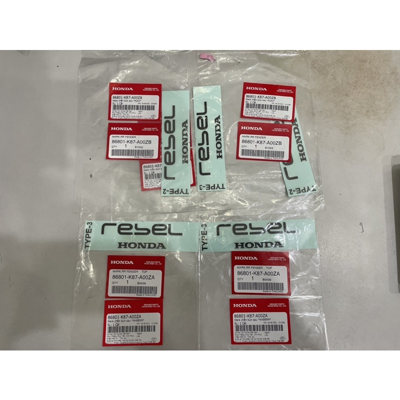 Tem REBEL 300 chính hiệu honda