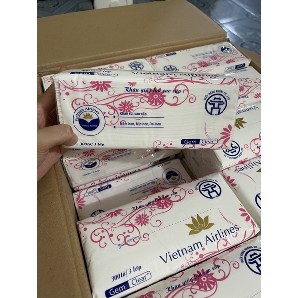 GIẤY ĂN CAO CẤP 3 LỚP (300TỜ)❤️FREESHIP❤️KHÔNG CHẤT TẨY TRẮNG KHÔNG MÙI